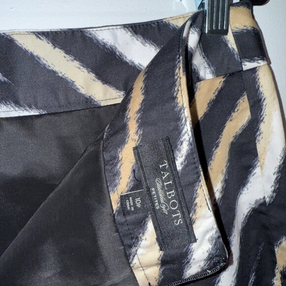 Talbots Zebra Print Pencil Skirt 100% Polyester Size 10P - Picture 5 of 7